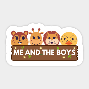 Me With Boys Sticker